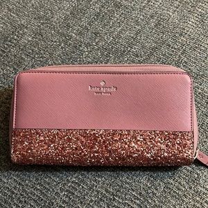 Kate Spade Glitter Pink Wallet